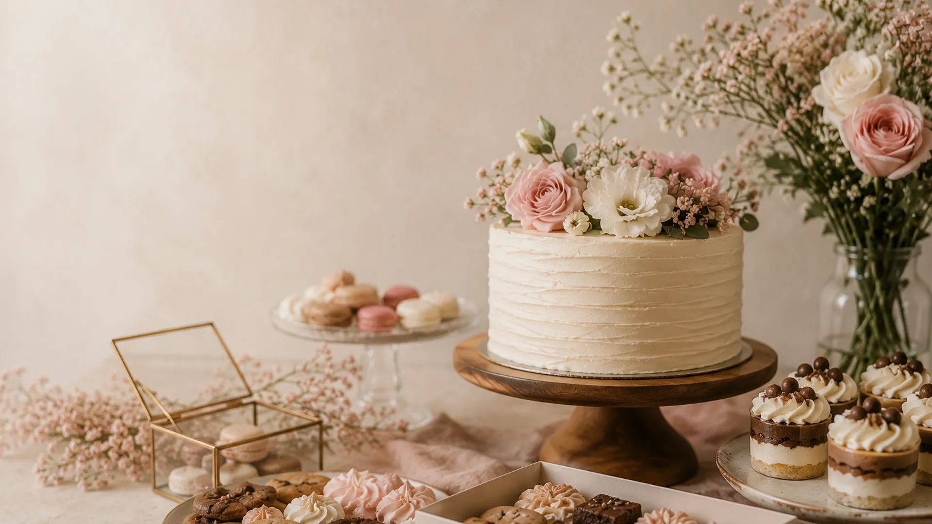Mesa dulce para encargos especiales de La Postrería de Marta