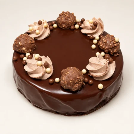 TARTA FERRERO CON MOUSSE DE CHOCOLATE