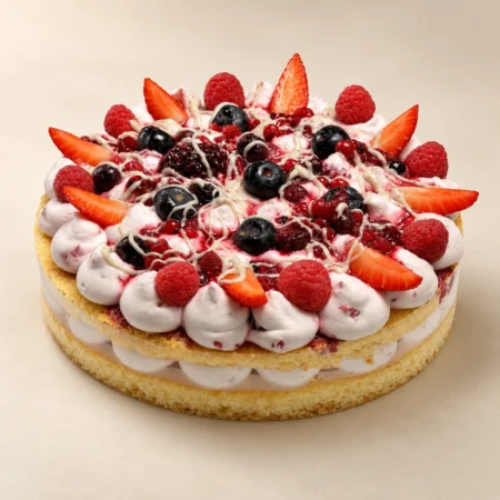 Tarta de frutos rojos de La Postrería de Marta